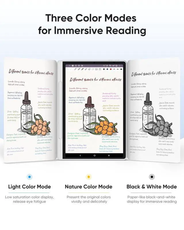 Alt view image 3 of 7 - XPPen Magic Note Pad 10.95" Standalone Drawing Tablet Digital Color Notetaking for Sketching, Drawing & Notes 16K Pressure Sensitivity Tilt Support 90Hz Refresh Rate Anti-Glare Screen Android 14