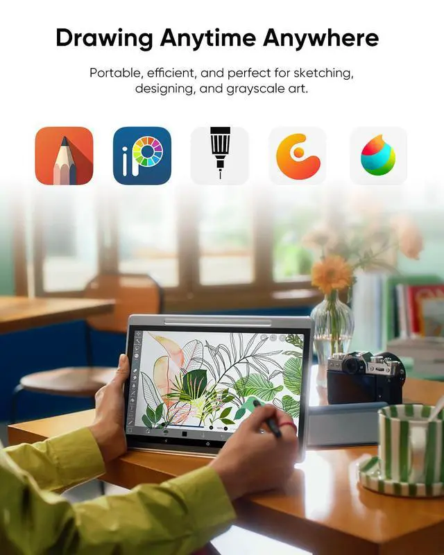 Alt view image 4 of 7 - XPPen Magic Note Pad 10.95" Standalone Drawing Tablet Digital Color Notetaking for Sketching, Drawing & Notes 16K Pressure Sensitivity Tilt Support 90Hz Refresh Rate Anti-Glare Screen Android 14