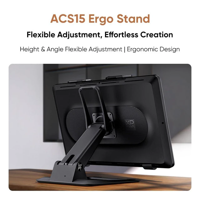 Alt view image 2 of 7 - XPPen ACS15 Adjustable Drawing Tablet Stand Monitor,Adjustable VESA Mount Desk Stand for Artist Pro 19 Gen2