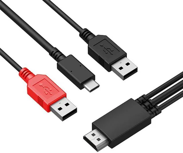Alt view image 7 of 7 - XP-Pen SPE40 3-in-1 Cable for XPPen Artist 12 Pro/13.3(Pro)/15.6(Pro), Artist 13.3 Pro V2/15.6 Pro V2 Drawing Tablet - Creative Pen Display Cable