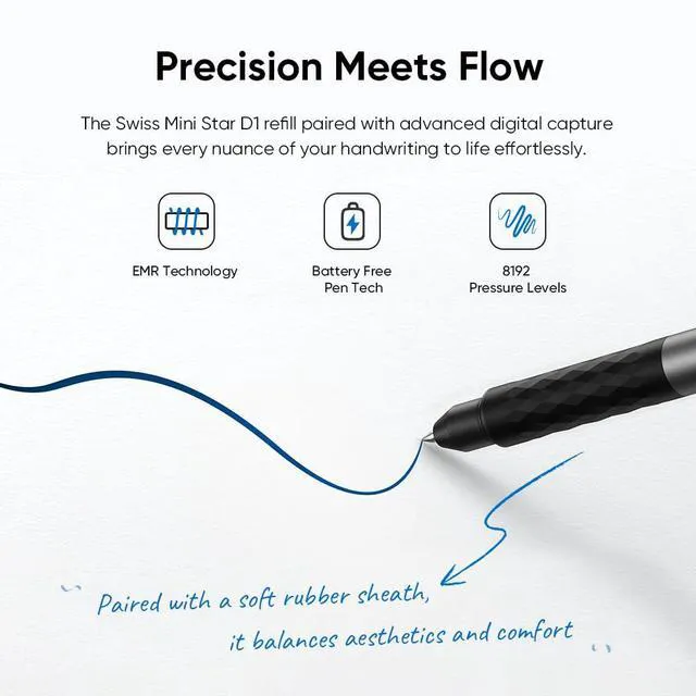 Alt view image 2 of 7 - XPPen Note Plus Digital Notebook, Smart Paper Notebook with Pen Syncs to Phone