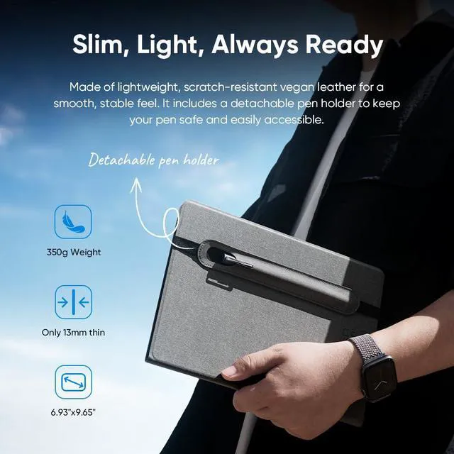 Alt view image 6 of 7 - XPPen Note Plus Digital Notebook, Smart Paper Notebook with Pen Syncs to Phone