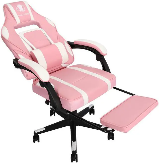 Alt view image 2 of 7 - KILLABEE Gaming Chair Ergonomic Chair Computer Chair With Massage Lumbar Support,Racing Style PU Leather High Back Adjustable Swivel With Retractable Footrest