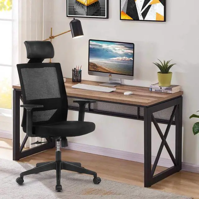 Alt view image 7 of 7 - Kasorix High-Back Mesh Office Chair,Ergonomic Desk Chair Computer Chair with Lumbar Support Armrest,Home Office Chair with Tilt Function, Mesh Back and Seat(908A)