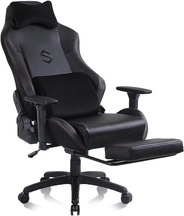 L33T Luxury Gaming Chair Cushion set, Memory Foam, Velvet, Black