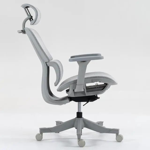 Alt view image 5 of 7 - Fantasylab High Back Mesh Office Chair, Grey
