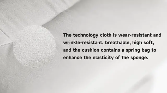 Alt view image 3 of 7 - Fantasylab Swivel Ergonomic Office Chair, Technology Leather  High Back Office Chair with Lumbar Support Headrest, Grey