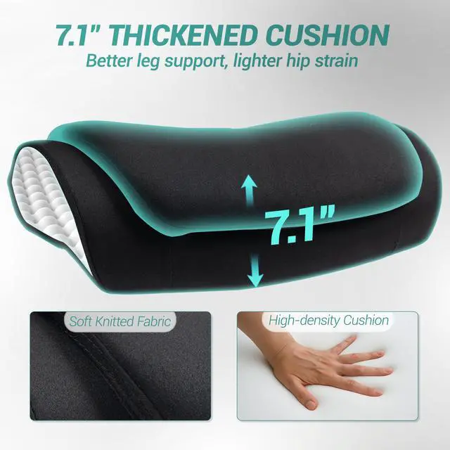 Alt view image 7 of 7 - FANTASYLAB Ergonomic Mesh Office Chair, Comfy Desk Chair, Big and Tall Executive Office Chair with 4D Arms, 2D Lumbar Support, Adjustable Headrest, Black