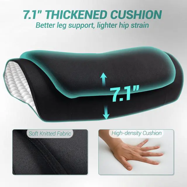 Alt view image 7 of 7 - FANTASYLAB Ergonomic Mesh Office Chair, Comfy Desk Chair, Big and Tall Executive Office Chair with 4D Arms, 2D Lumbar Support, Adjustable Headrest, Black/Grey