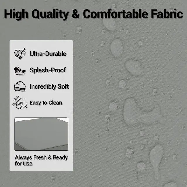Alt view image 4 of 7 - VANBOW Outdoor Replacement Cushions 14-Piece Deep Seat Water-Resistant Patio Furniture Cushions for 6-Seat Sectional Rattan Sets, Grey