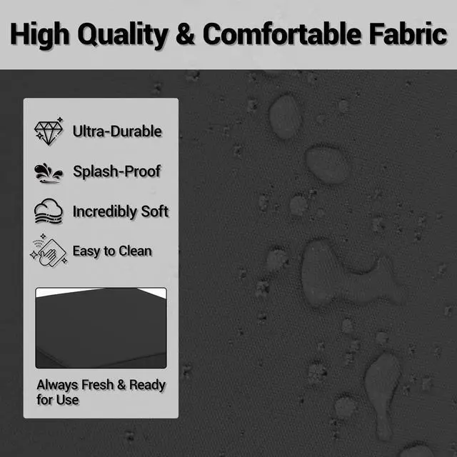 Alt view image 4 of 7 - VANBOW Outdoor Replacement Cushions 14-Piece Deep Seat Water-Resistant Patio Furniture Cushions for 6-Seat Sectional Rattan Sets, Black