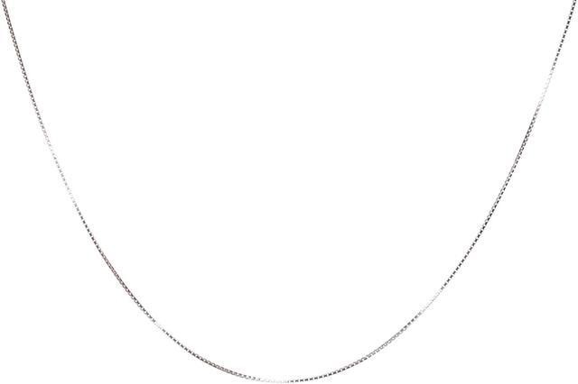NAG.HC 925 Sterling Silver Chain 0.8MM Delicate Box Chain - Italian  Necklace Chain - Tiny&Thin&Strong -Friendly Price & Quality 16IN 