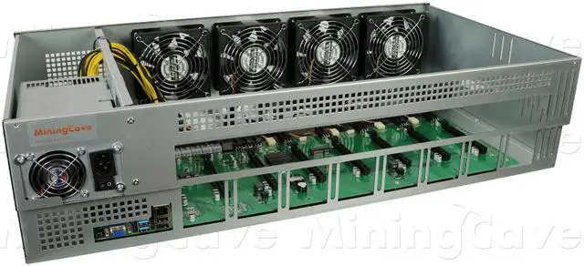 MiningCave GPU BOX-KIT V4 – 2500W PSU 220V INCLUDED