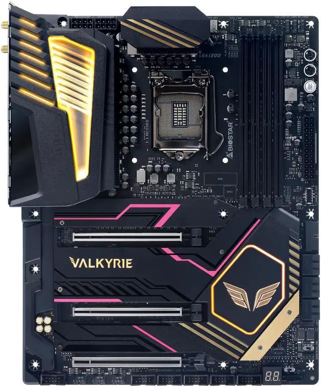 Alt view image 3 of 5 - Biostar Z590 Valkyrie 11th/10th Gen Intel LGA1200 PCIe 4.0 Gaming Motherboard