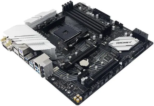 Alt view image 2 of 5 - Biostar B550M-Silver AMD AM4 PCIe 4.0 Micro ATX Gaming Motherboard