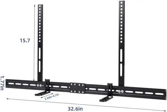Alt view image 7 of 7 - Metal Universal SoundBar Mount  TV Brackets  Music Box Holder