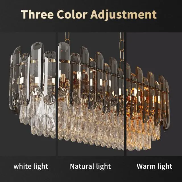 Alt view image 7 of 7 - Modern Crystal Chandelier, Luxury Ceiling Light for Bedroom, Hallway, Bar, Kitchen, Bathroom