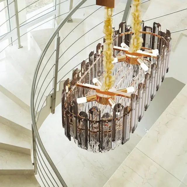 Alt view image 4 of 7 - Modern Crystal Chandelier, Luxury Ceiling Light for Bedroom, Hallway, Bar, Kitchen, Bathroom