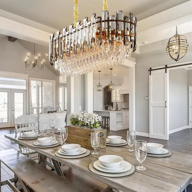 Alt view image 2 of 7 - Modern Crystal Chandelier, Luxury Ceiling Light for Bedroom, Hallway, Bar, Kitchen, Bathroom