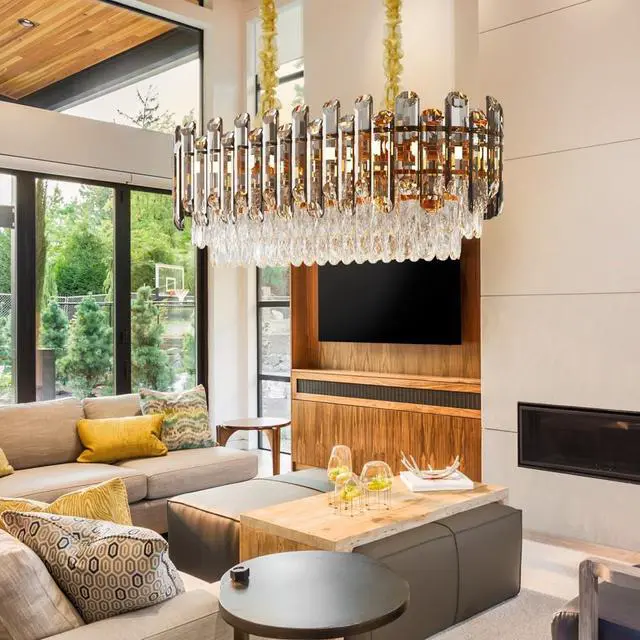 Alt view image 5 of 7 - Modern Crystal Chandelier, Luxury Ceiling Light for Bedroom, Hallway, Bar, Kitchen, Bathroom