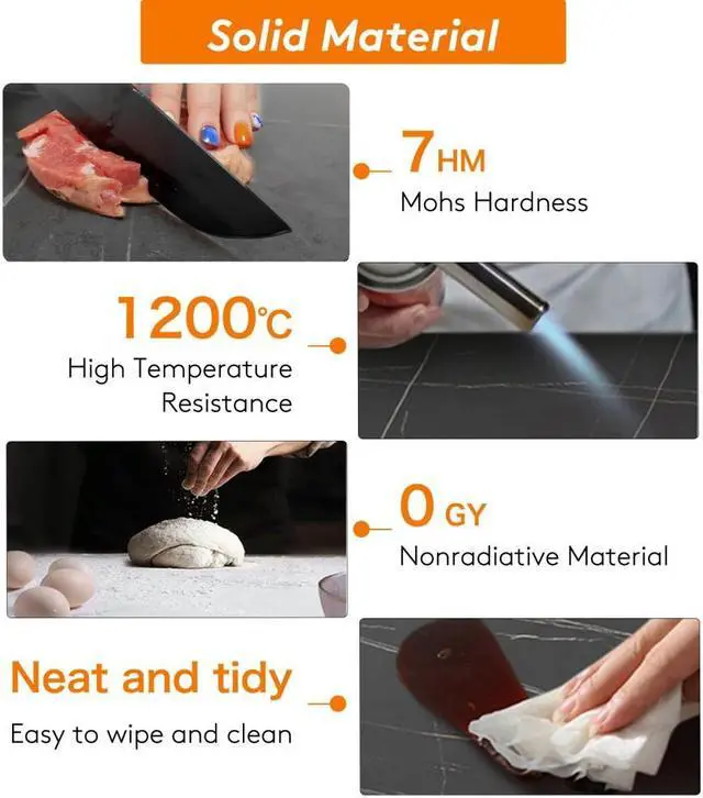 Alt view image 7 of 7 - Modern Sintered Stone Extra long Console Table  Narrow Black Sofa Table Entryway Storage Table Luxuery Bar Table Hallway Accent Table Black