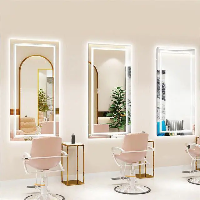 Alt view image 4 of 7 - Extra Large LED Illuminated Bathroom Mirror Anti-fog Shatterproof Aluminum Frame