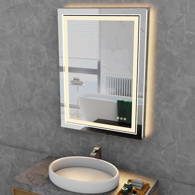 Alt view image 2 of 7 - Premium Illuminated LED Bathroom Mirror Beauty Makeup Mirror 6500K