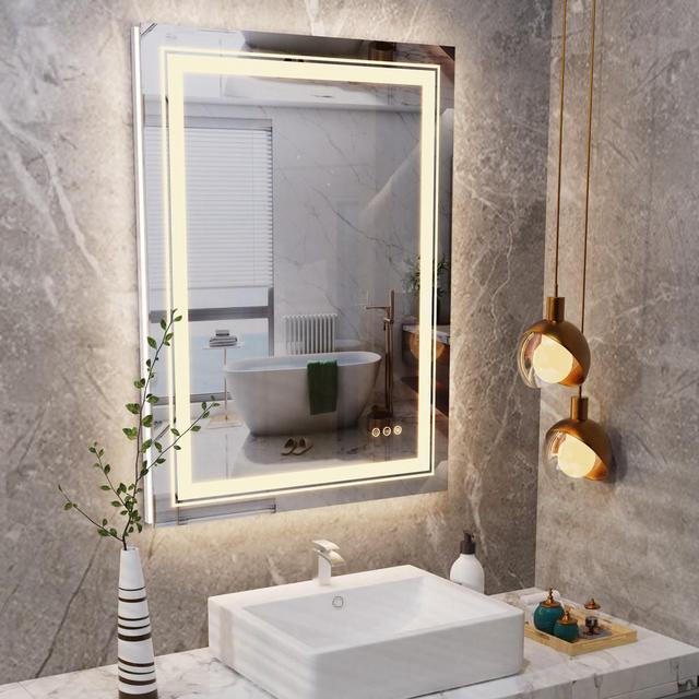 Alt view image 3 of 7 - Premium Illuminated LED Bathroom Mirror Beauty Makeup Mirror 6500K