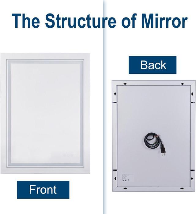 Alt view image 7 of 7 - Premium Illuminated LED Bathroom Mirror Beauty Makeup Mirror 6500K
