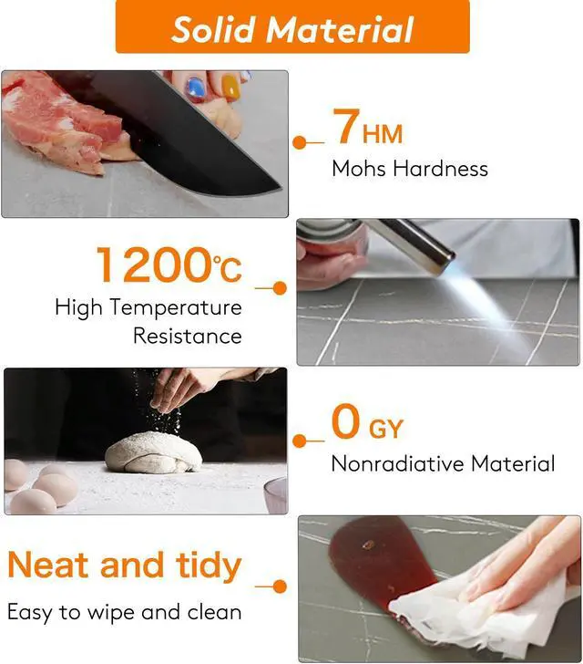 Alt view image 5 of 7 - 2 PCS Marble Coffee Nesting Table Round Side End Table Metal Legs Waterproof