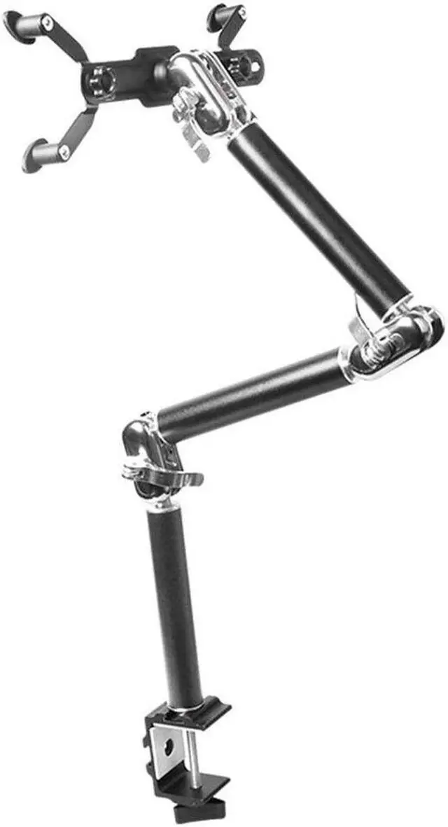 Alt view image 5 of 7 - Foldable Desk Tablet Holder 360 Degree Rotation Tablet Mount Adjustable Height  for 7-10" iPad  Laptop