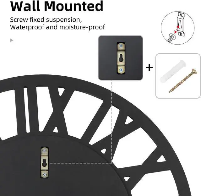 Alt view image 6 of 7 - Luxury Round  Wall Crushed Diamond Clock Large Silver Mirrored  Roman Numera Clock