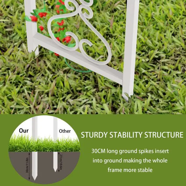 Alt view image 6 of 7 - Outdoor Garden Pergola Gazebo Wedding Party Tent Shelter Sun Shade