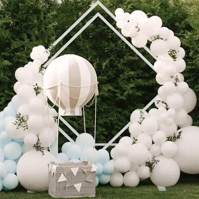 Alt view image 2 of 7 - Heavy Duty Geometric Outdoor Wedding Stand Backdrop Arch Frame Flower Balloon Rack Decor
