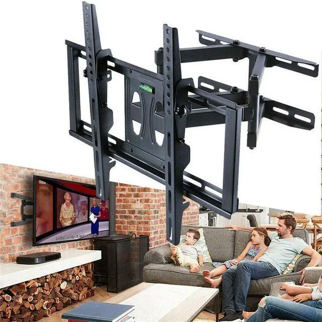 Main image of Heavy Duty Full Motion Swivel Double Arm Wall Mount TV Bracket 26'' to 55" Hang