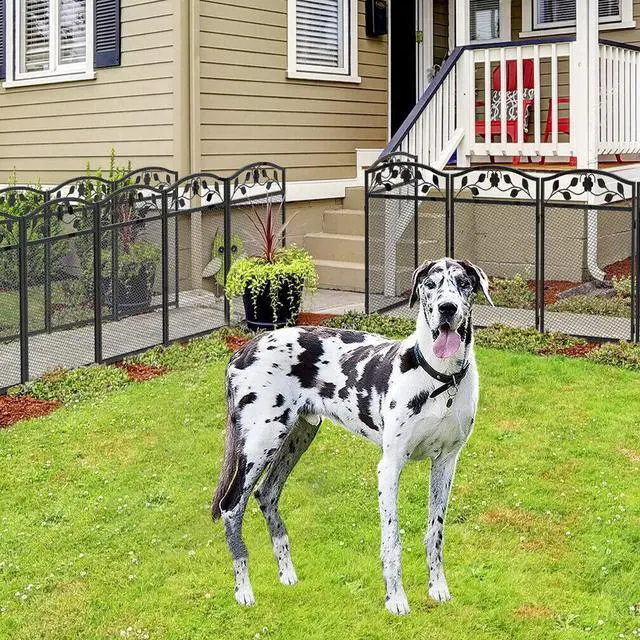 Alt view image 3 of 7 - 5x  Heavy Duty Metal Pet Playpen Rustproof Garden Fence Thicken Animal Barrier