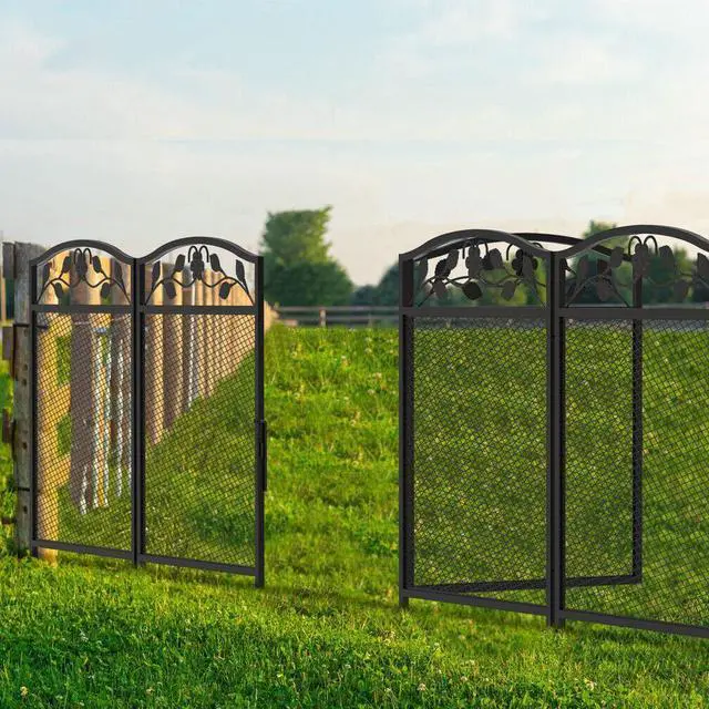 Alt view image 2 of 7 - 5x  Heavy Duty Metal Pet Playpen Rustproof Garden Fence Thicken Animal Barrier
