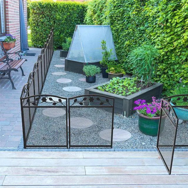 Alt view image 5 of 7 - 5x  Heavy Duty Metal Pet Playpen Rustproof Garden Fence Thicken Animal Barrier