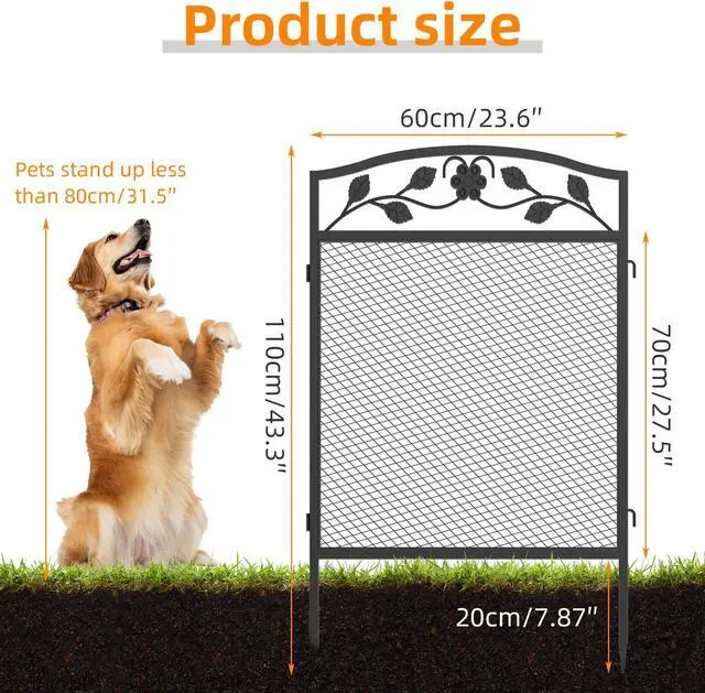 Alt view image 7 of 7 - 5x  Heavy Duty Metal Pet Playpen Rustproof Garden Fence Thicken Animal Barrier