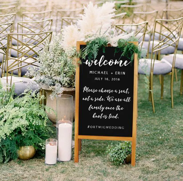 Alt view image 2 of 7 - Heavy Duty A-Frame Magnetic Chalkboard Sidewalk Sign  Sandwich Board for Business