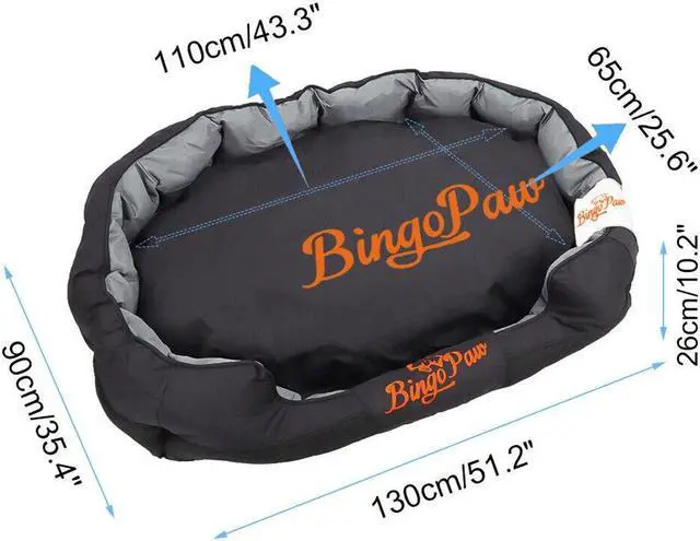 Alt view image 7 of 7 - Jumbo Large Waterproof Dog Bed Premium Pet Sofa With Removable Cushion XX-Large
