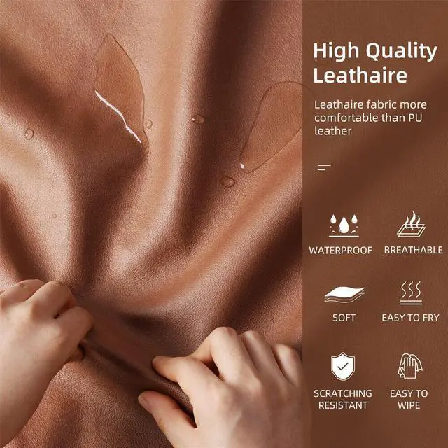 Alt view image 5 of 7 - Luxury Tech Leather Pet Sofa Waterproof  Dog Lounge Bed with Removable Cushion Easy To Clean