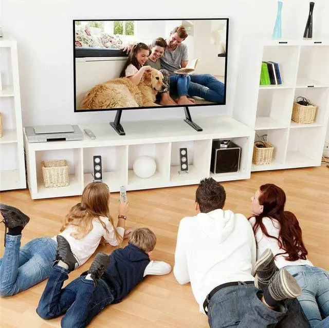 Alt view image 3 of 7 - Heavy Duty Universal Tiltable Desktop TV LCD  Stand Flat Screen TV L Shape Base Bracket VESA up to 600*400