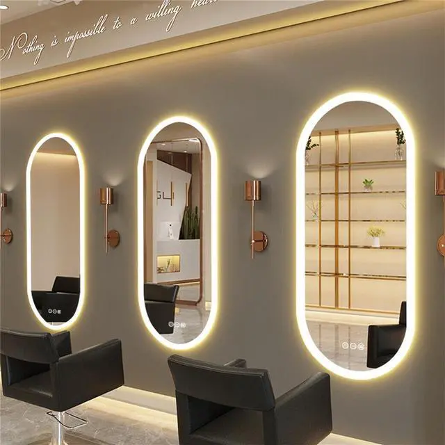 Alt view image 4 of 7 - 32 x 20 Inch Backlit Bathroom Mirror Adjustable 3 Lighting Colors Wall Mirror LED Illuminated Makeup Vanity Mirror with Light Anti-fog 3 Colors Dimmable Memorize