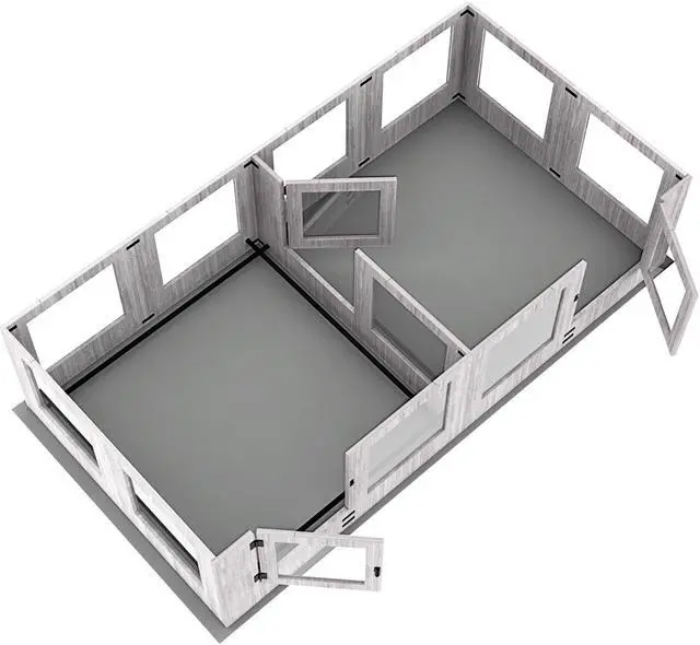 Alt view image 6 of 7 - Safest Tempered Glass Puppy Whelping Pen Box Wood Dog Cage Shatter-proof Dog Exercise Playpen with Waterproof Fertility Pad XX-Large