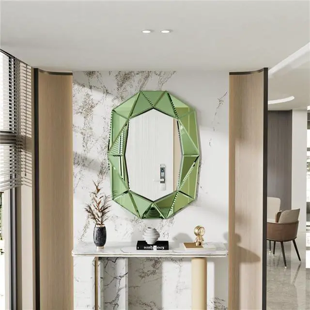 Alt view image 4 of 7 - Stereoscopic Wall Decorative Mirror Sophisticated Over Fireplace Accent Mirror Bathroom Mirror