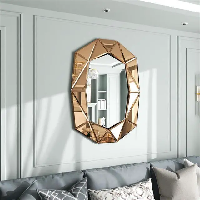 Alt view image 6 of 7 - Stereoscopic Wall Decorative Mirror Sophisticated Over Fireplace Accent Mirror Bathroom Mirror