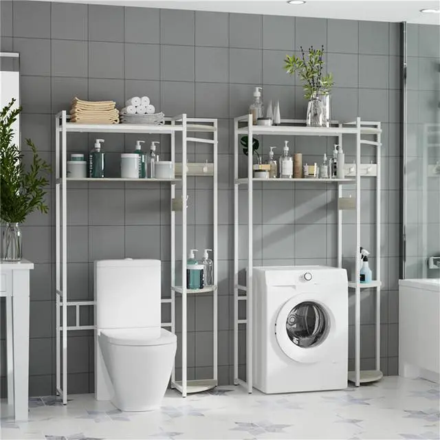 Alt view image 4 of 7 - UNHO Over Toilet/Washing Machine Storage Rack Organizer Shelf Unit Bathroom Laundry