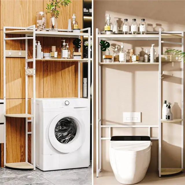 Main image of UNHO Over Toilet/Washing Machine Storage Rack Organizer Shelf Unit Bathroom Laundry