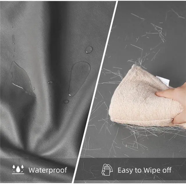 Alt view image 6 of 7 - UNHO Large Elevated Dog Sofa Bed Microfiber Leather Couch Pet Sleep Joint Support Bed with Copper Nail Large